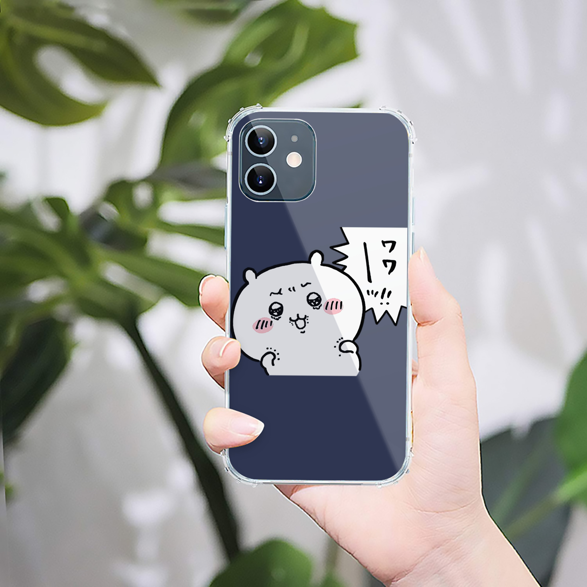 （画像用） ちいかわ ちいかわ Chii-kawa chiikawa 【iPhone 12シリーズ対応】透明スマホケース（クリアソフトケース）
